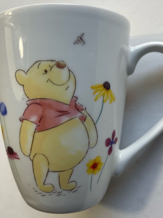 Disney Other - Disney Winnie the Pooh & Piglet Floral Coffee Mug | Gold Rim, Wildflowers